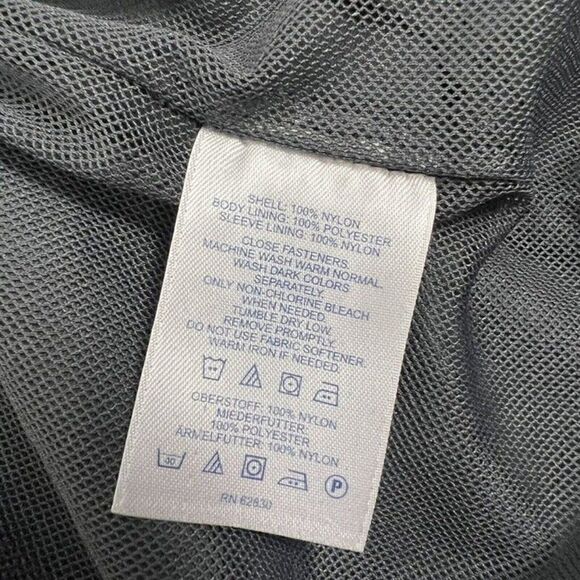 Lands' End Jacket Men's Blue Lightweight Windbreaker Full Zip Hooded Utility Lrg - Picture 11 of 12